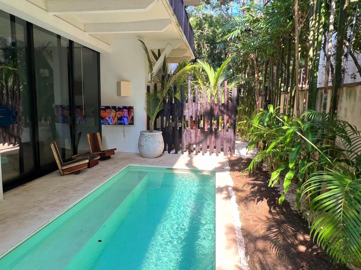 Ferienwohnung Kin Tulum - Puerta Azul Luxury Exterior foto